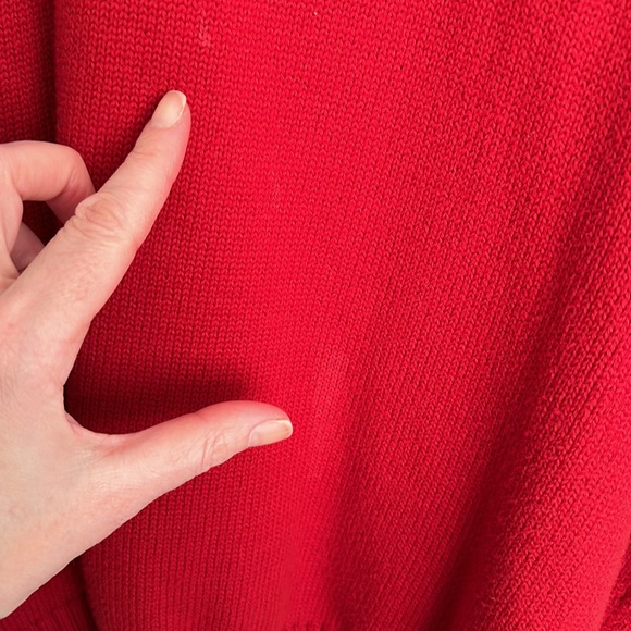 🌟🌟 RALPH LAUREN POLO 3/4 ZIP SWEATER. PREOWNED CONDITION. LARGE - Picture 4 of 4